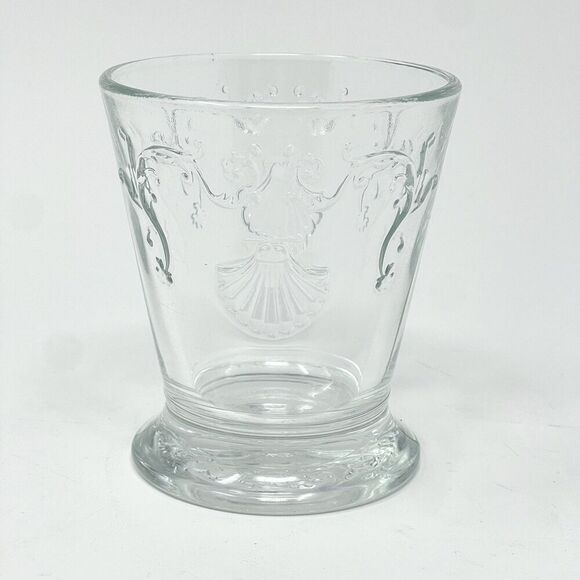 La Rochere Versailles Nautical Shell Embossed Double Old Fashioned Glass Tumbler - Picture 1 of 6